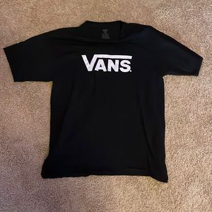 Vans mens black T-shirt size large